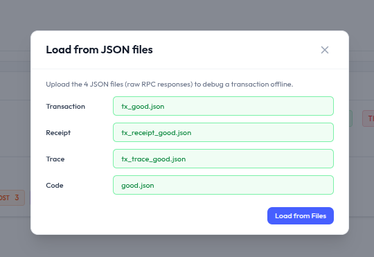 Loading the honest transaction into Apollo